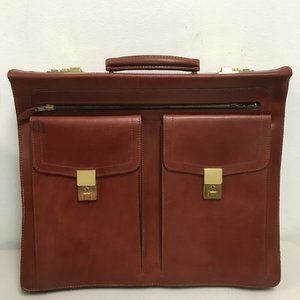 Vintage Swaine Adeney Brigg leather Briefcase Document Case custom made England